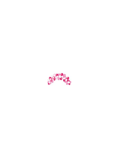 Globo 100% latex biodegradable guinarlda arco baby pink 55 unidades colores pastel
