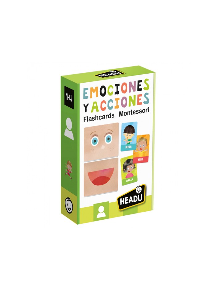 Juego didactico headu flash cards emociones y acciones montessori Juego didactico headu flash cards emociones y acciones montessori