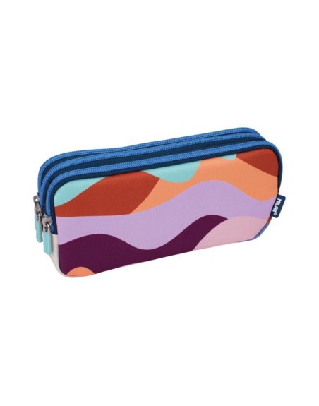 Bolso escolar portatodo milan the fun multicolor 3 cremalleras 220x80x100 mm