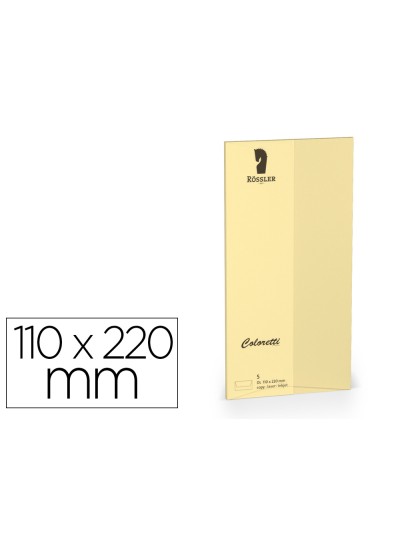 Sobre rossler coloretti dl americano color marron arena 110x220 mm pack de 5 unidades