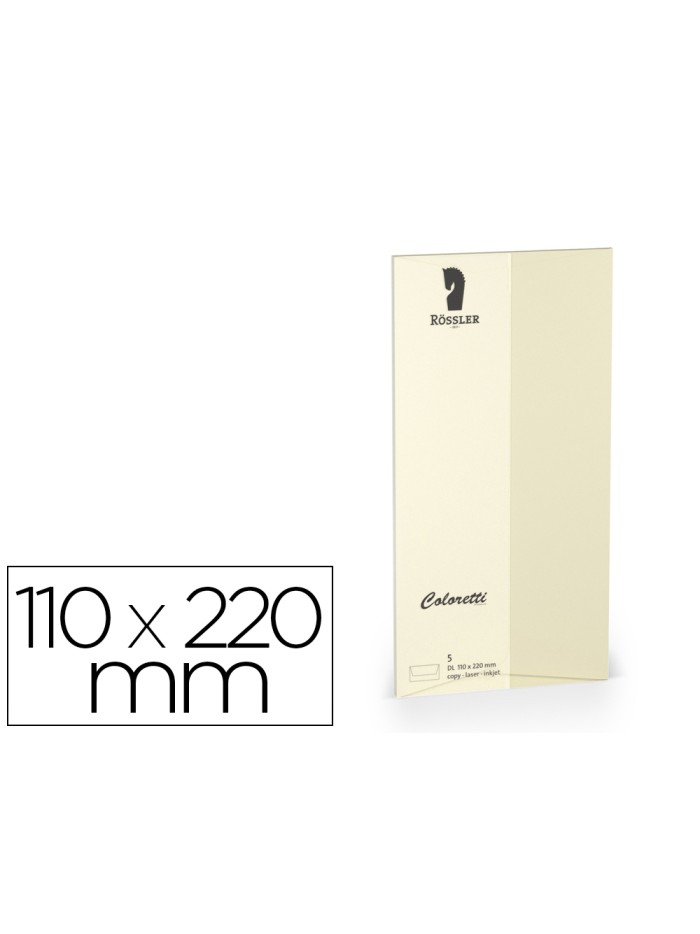 Sobre rossler coloretti dl americano color marmol crema 110x220 mm pack de 5 unidades Sobre rossler coloretti dl americano color marmol crema 110x220 mm pack de 5 unidades