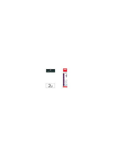 Lapices bicolor fino faber castell 2160-rb hexagonal rojo/azul blister de 2 unidades
