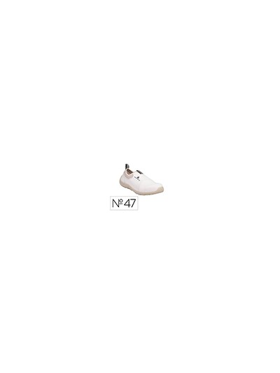Zapatos de seguridad deltaplus microfibra pu suela pu mono-densidad color blanco talla 47