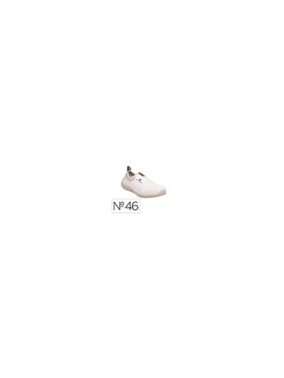 Zapatos de seguridad deltaplus microfibra pu suela pu mono-densidad color blanco talla 46