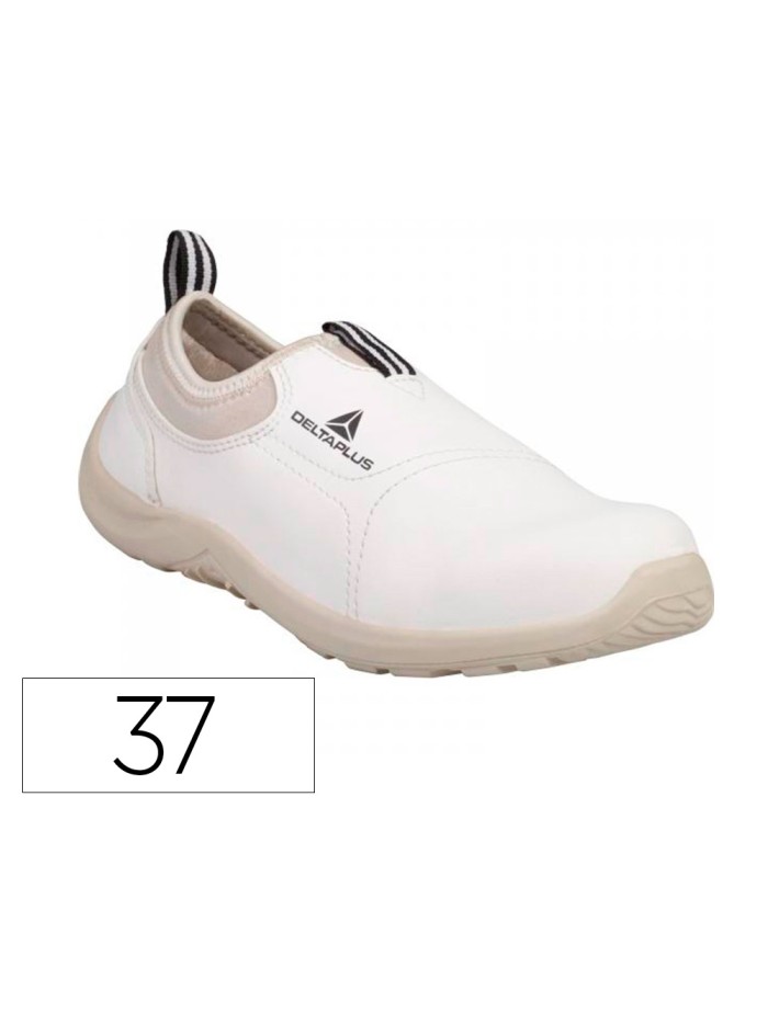 Zapatos de seguridad deltaplus microfibra pu suela pu mono-densidad color blanco talla 37 Zapatos de seguridad deltaplus microfibra pu suela pu mono-densidad color blanco talla 37