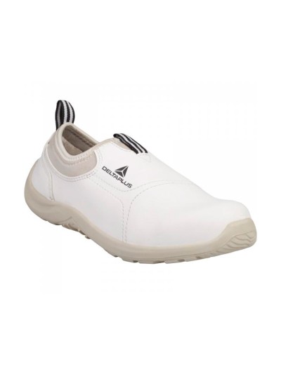 Zapatos de seguridad deltaplus microfibra pu suela pu mono-densidad color blanco talla 37