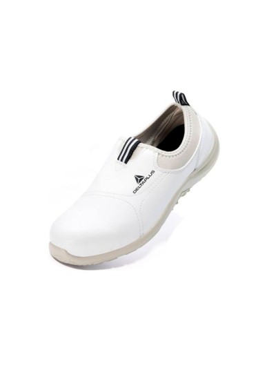 Zapatos de seguridad deltaplus microfibra pu suela pu mono-densidad color blanco talla 37