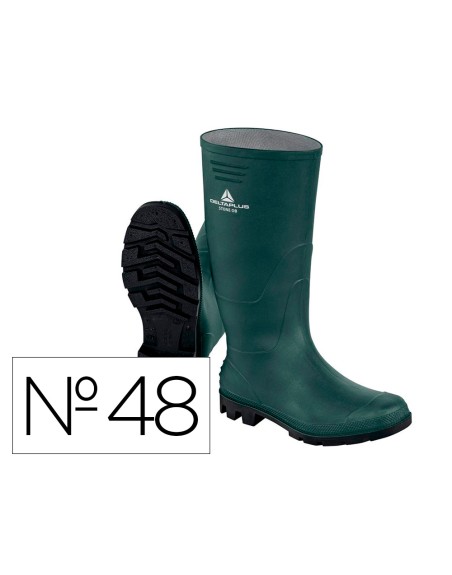 Botas deltaplus de seguridad stone pvc verde suela de tacos talla 48