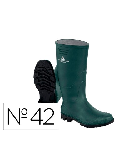 Botas deltaplus de seguridad stone pvc verde suela de tacos talla 42