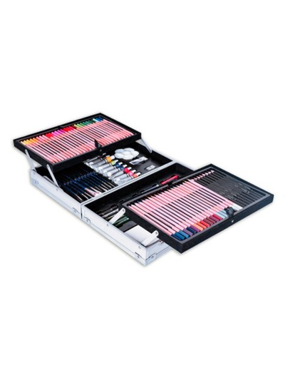 Maletin de pinturas daler rowney metalico 122 piezas 347x94x240 mm