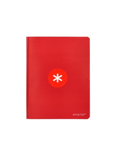Libreta antartik a5+ plus cosida 48 hojas 90g/m2 rayado horizontal con margen 6 colores surtidos