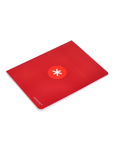 Libreta antartik a5+ plus cosida 48 hojas 90g/m2 rayado horizontal con margen 6 colores surtidos