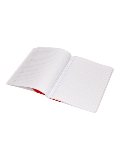 Libreta antartik a5+ plus cosida 48 hojas 90g/m2 rayado horizontal con margen 6 colores surtidos
