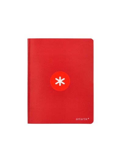 Libreta antartik a5+ plus cosida 48 hojas 90g/m2 cuadro 4mm con margen 6 colores surtidos