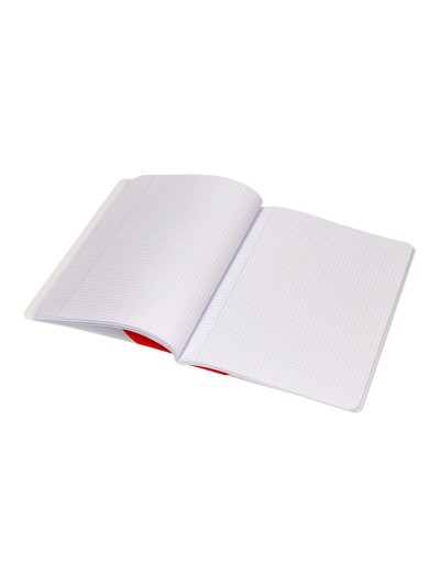 Libreta antartik a5+ plus cosida 48 hojas 90g/m2 cuadro 4mm con margen 6 colores surtidos