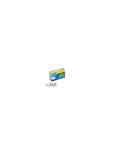 Grapas rapid 24/6 mm galvanizada caja de 1000 unidades