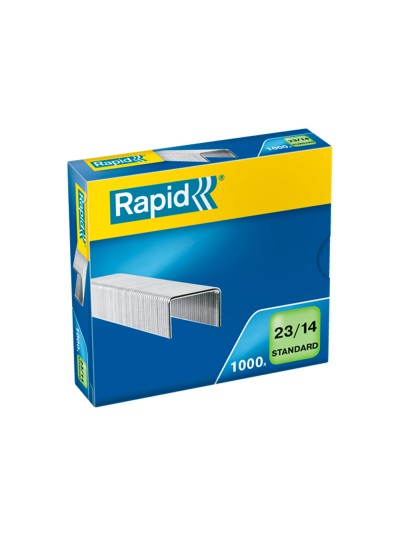 Grapas rapid 23/14 mm galvanizada caja de 1000 unidades
