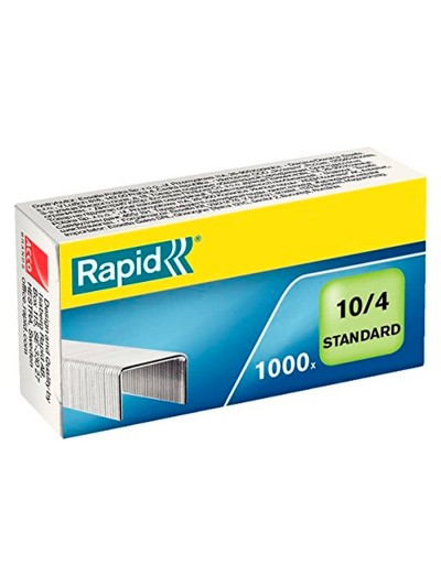 Grapas rapid 10/4 mm galvanizada caja de 1000 unidades