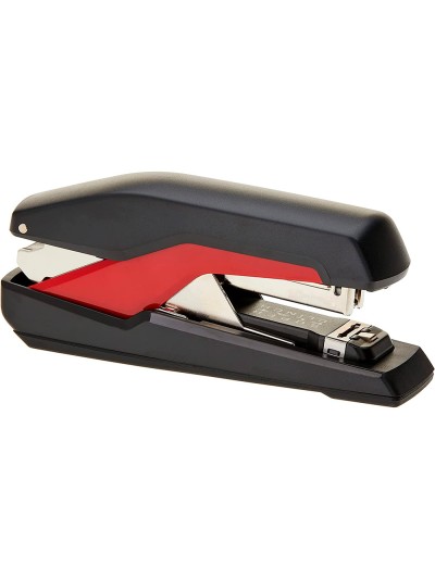 Grapadora rapid s17 fullstrip plastico capacidad de grapado 30 hojas usa grapas 24/6 y 26/6 color negro/rojo