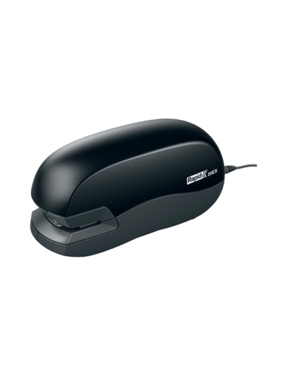 Grapadora rapid electrica 20ex fixativ capacidad de grapado 20 hojas usa grapas 24/6 y 26/6 color negro