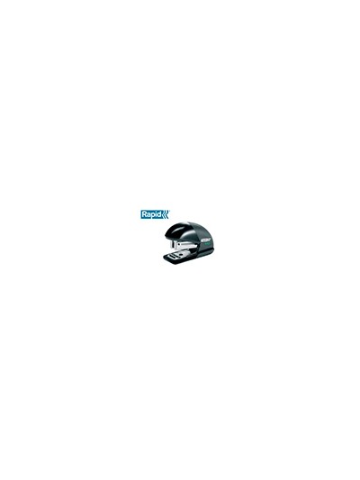Grapadora rapid mini fashion eco plastico 100% reciclado capacidad 10 hojas usa grapas 24/6 y 26/6 color negro