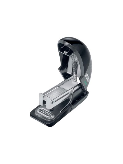 Grapadora rapid mini fashion eco plastico 100% reciclado capacidad 10 hojas usa grapas 24/6 y 26/6 color negro