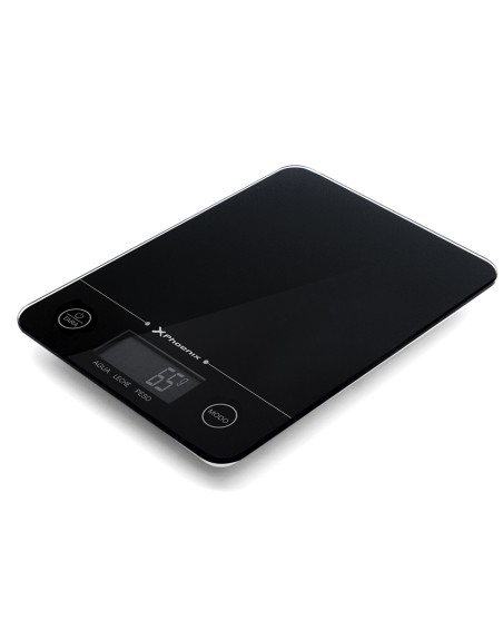 Báscula phoenix de cocina digital negra maximo 5kg