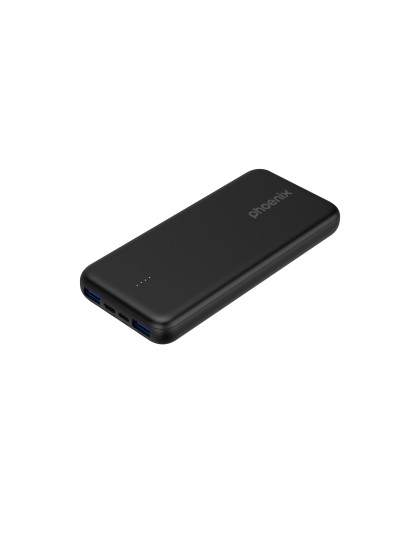 Phoenix powerbank batería externa 10000mah con 2 usb carga rapida y 1 usb tipo c pd