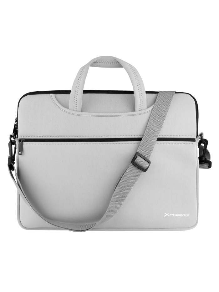 Funda maletin neopreno phoenix para portátil o tablet hasta 16 pulgadas interior terciopelo gris Funda maletin neopreno phoenix para portátil o tablet hasta 16 pulgadas interior terciopelo gris