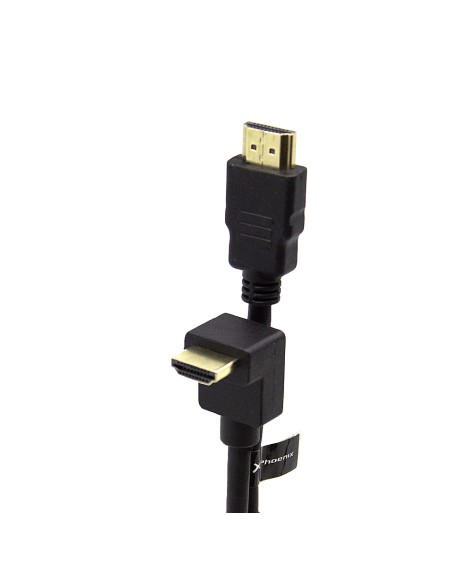 Cable hdmi a - a 90 grados awg 24 clase 2.0 de 3 m