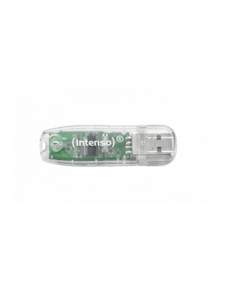 Memoria usb 2.0 intenso rainbow 32gb transparente