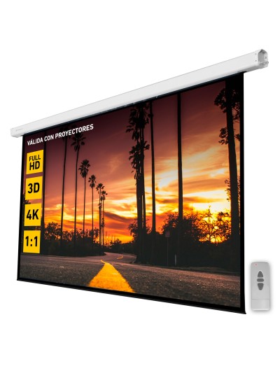 Pantalla eléctrica proyección 100 pulgadas