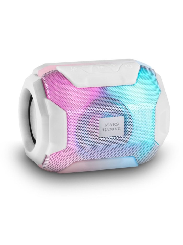 Altavoz mars gaming msbax bt 10w blanco Altavoz mars gaming msbax bt 10w blanco