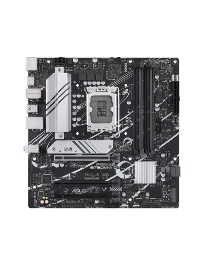 Asus prime b760m - a d4 - csm socket 1700 ddr4 x4 max 128gb 3200mhz hdmi displayport matx