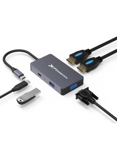 Docking hub usb tipo c 5 en 1