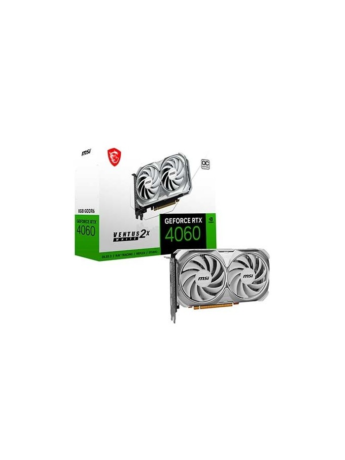 Tarjeta grafica msi rtx 4060 ventus 2x white 8g oc Tarjeta grafica msi rtx 4060 ventus 2x white 8g oc