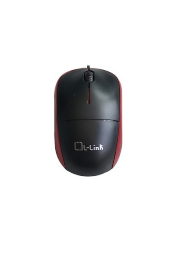 Raton optico usb l - link negro - rojo