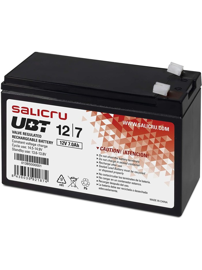 Bateria agm salicru compatible para sais 7ah 12v Bateria agm salicru compatible para sais 7ah 12v