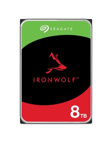 Disco duro interno hdd seagate ironwolf nas st8000vn002 8tb 3.5 pulgadas 5400rpm - 256mb - sata 6gb - s
