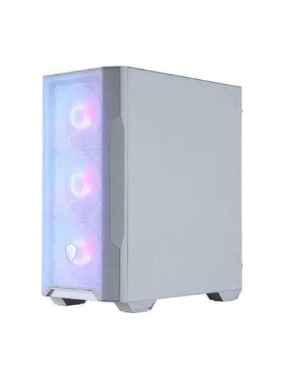 Caja ordenador gaming msi mag forge m100r m - atx argb cristal templado blanco