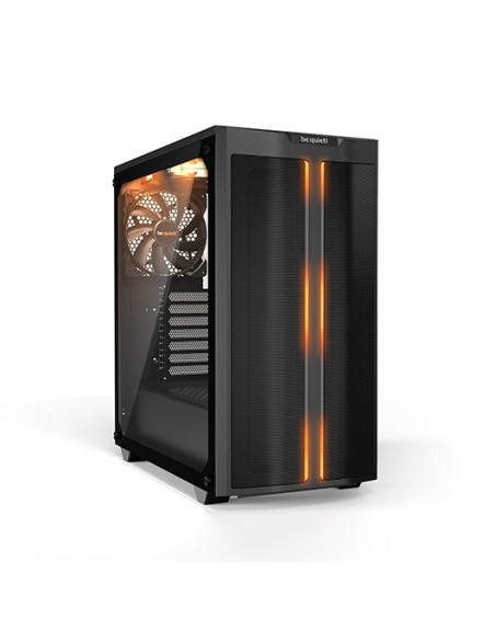 Caja ordenador gaming atx be quiet! pure base 500dx black tira led argb frontal - cristal templado - 3x ventiladores 140mm