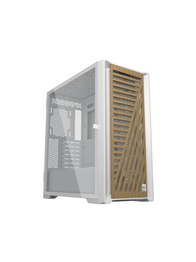 Caja phoenix artisan noble blanca con frontal de madera atx cristal templado gaming cristal templado filtros antipolvo tipo c
