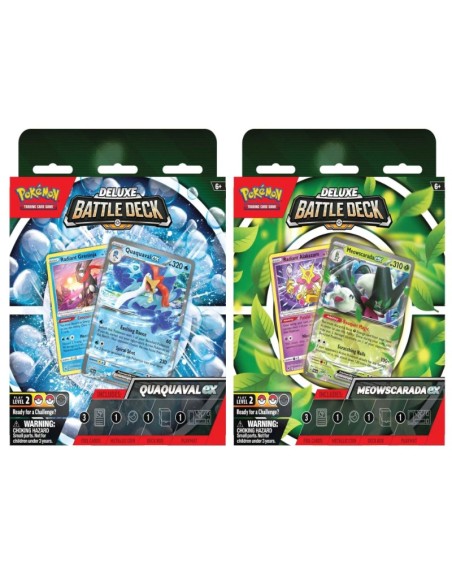 Juego de cartas pokemon tcg mid battle deck 2023 español 1 unidad aleatoria
