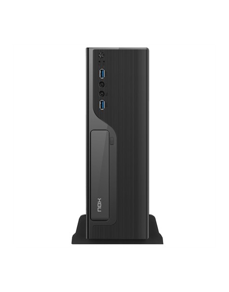 Caja ordenador nox slim lite070 micro atx 2 x usb 3.0 1 x 80mm 500w negra