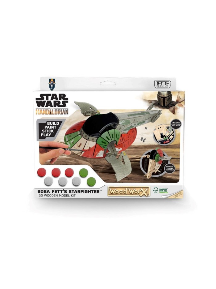 Replica madera para pintar woodwork star wars bobba fett slave 1 Replica madera para pintar woodwork star wars bobba fett slave 1