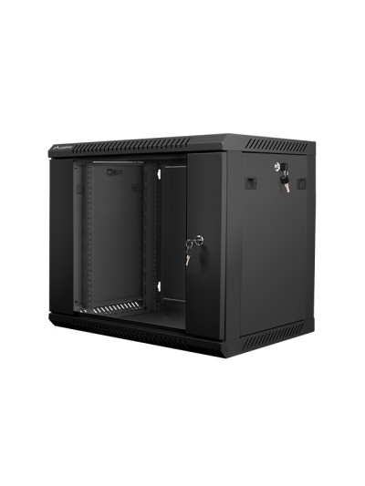 Armario lanberg 9u 600x450x507 auto ensamblado rack 19 hasta 60 kg negro