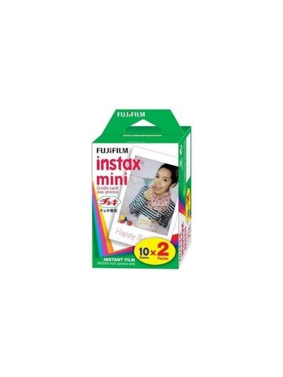 Pack 2 cartuchos - carga fujifilm 10 fotos instax mini