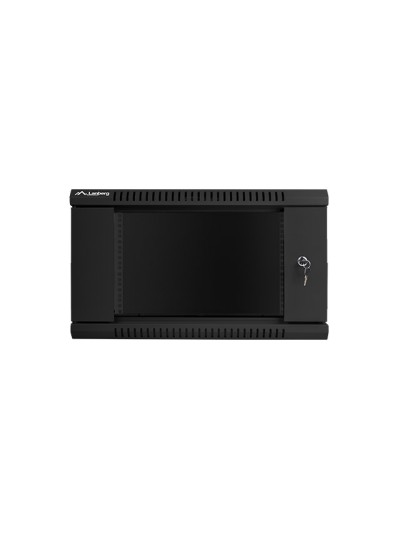 Armario rack lanberg 6u 600x450x368 auto ensamblado 19 pulgadas hasta 60 kg negro