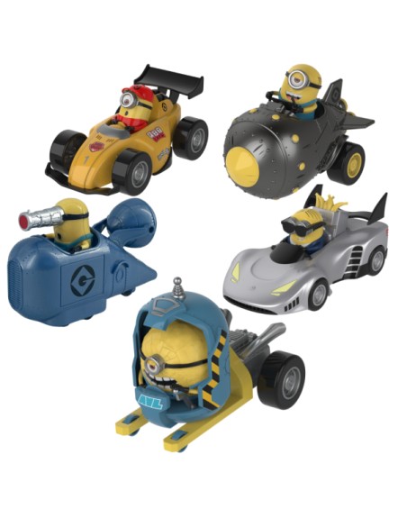 Figura vehículos minions 1 unidad aleatoria