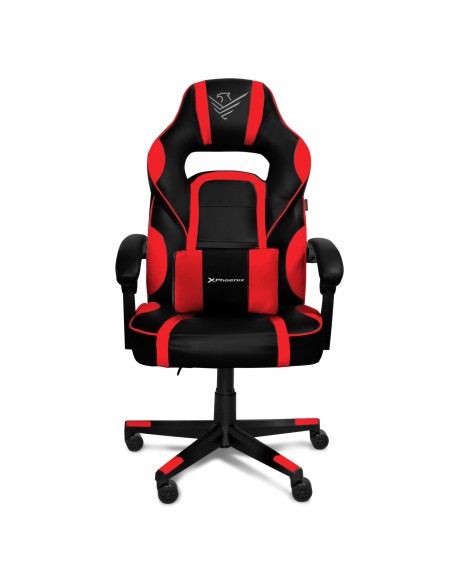 Silla gaming phoenix trophy cuero pu roja